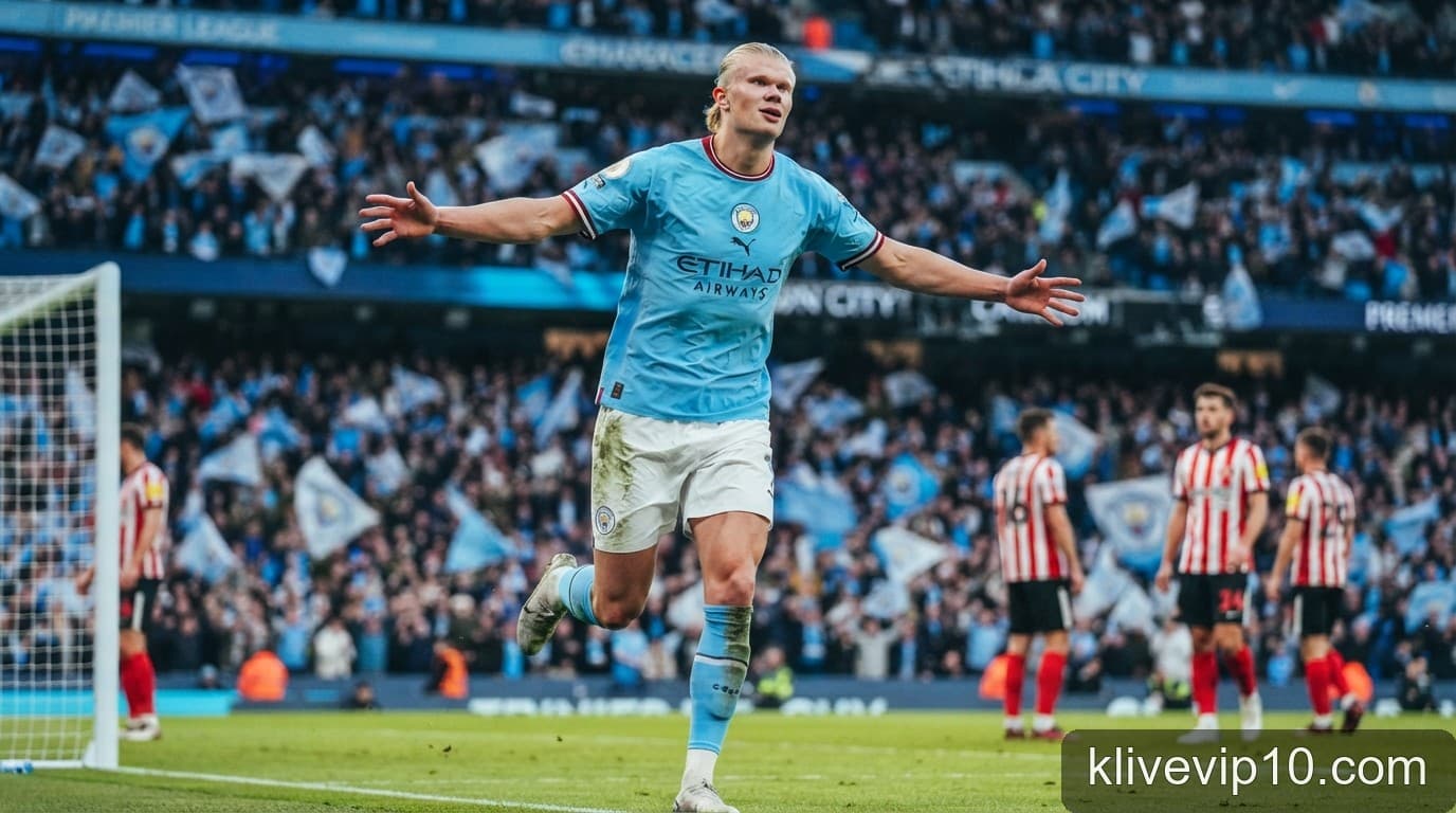 Man City độc chiếm ngôi đầu Ngoại hạng Anh: Erling Haaland đi vào lịch sử